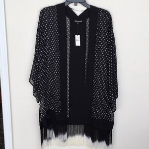 NEW Express ombré Fringe scarf Jacket